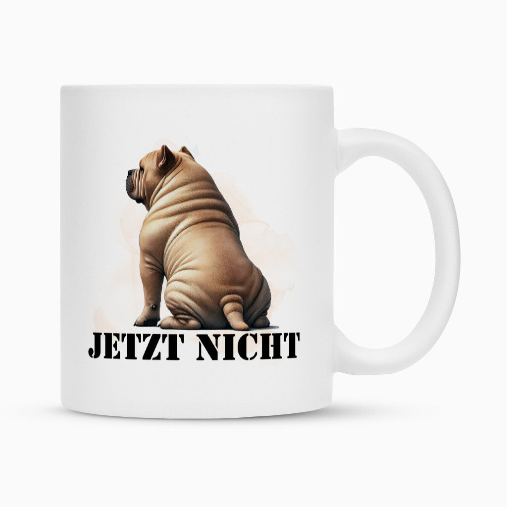 Tasse "American Bully XL / XXL - JETZT NICHT" Weiß – hunde-shirt.de