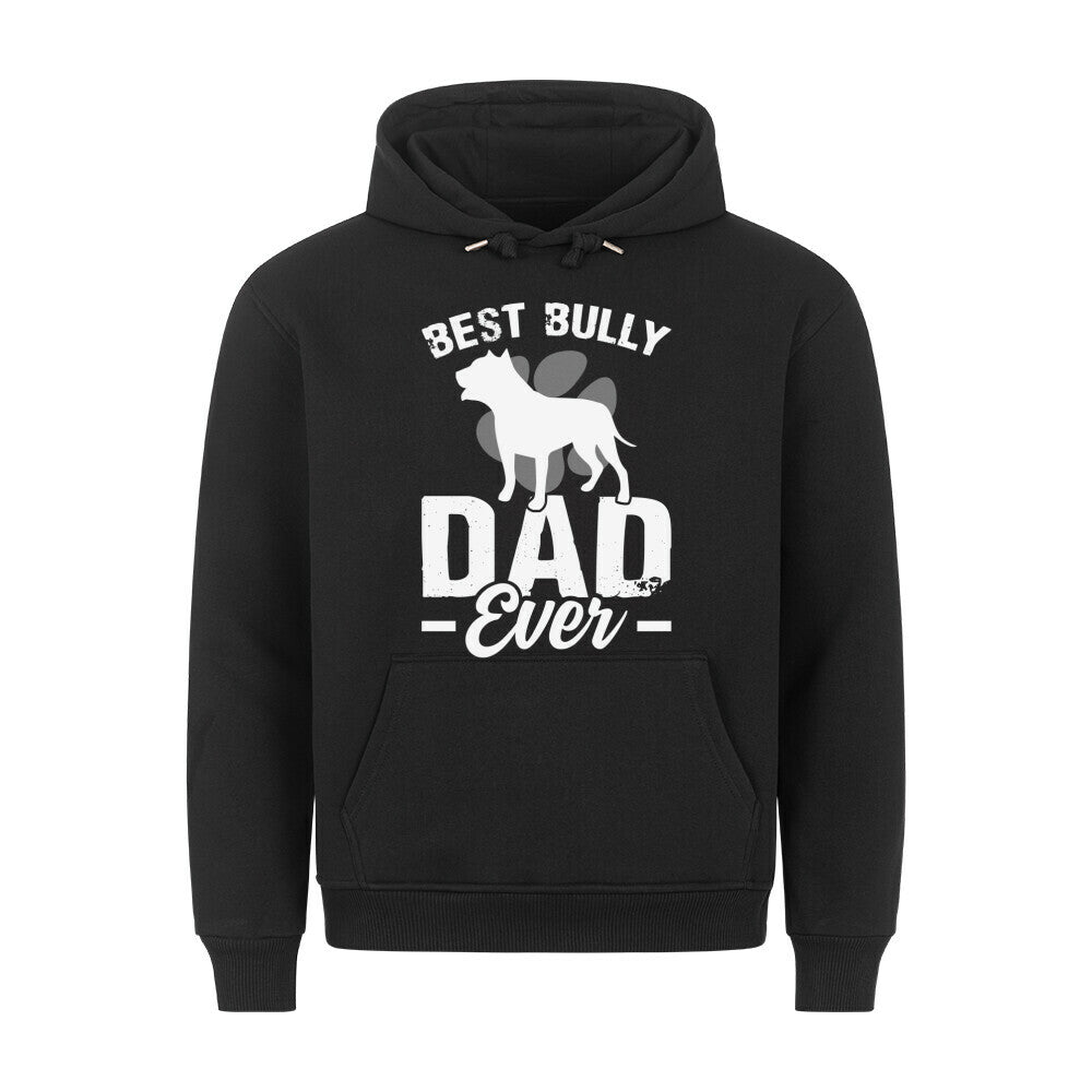 Premium Hoodie "American Bully XL / XXL - Best Dad" Schwarz – hunde-shirt.de