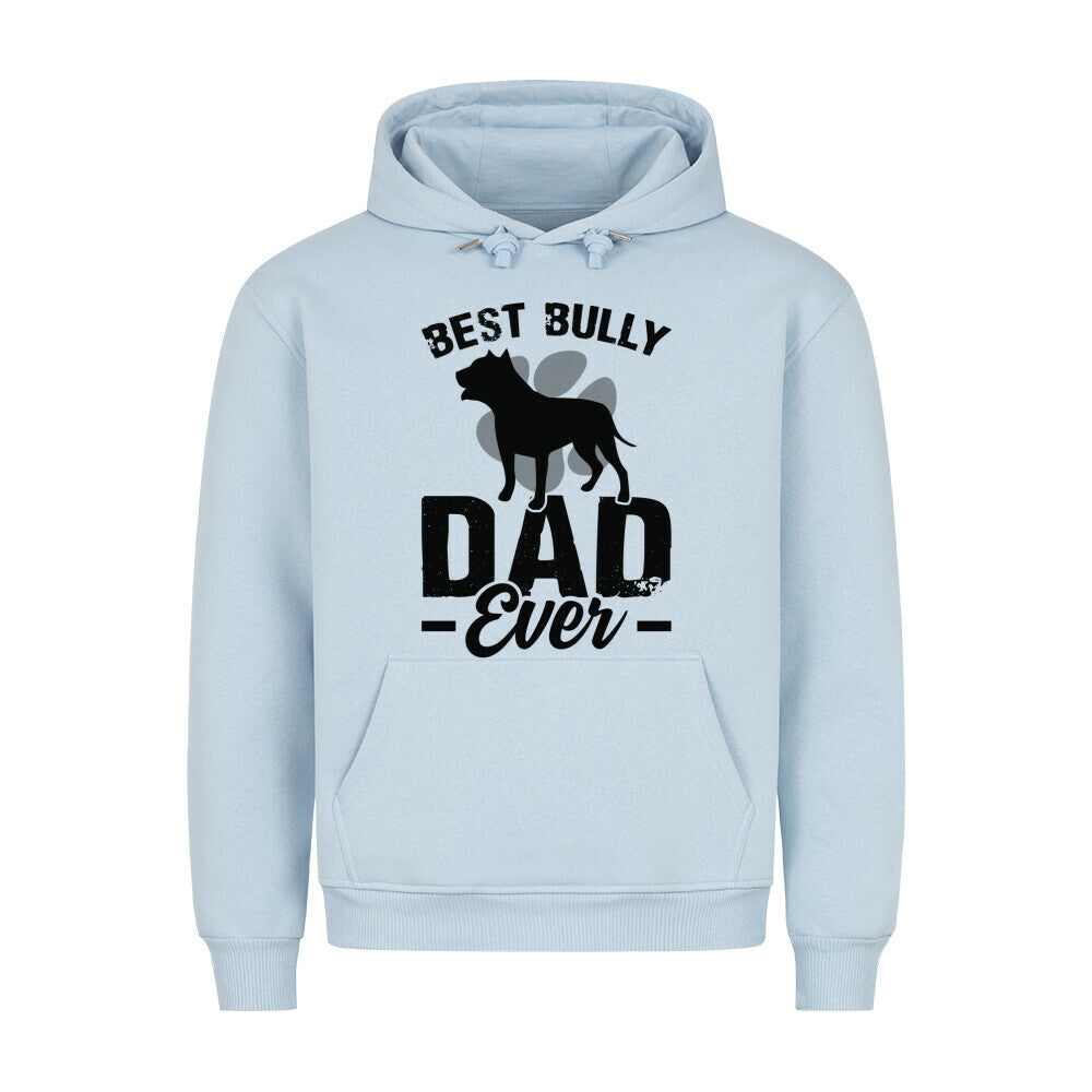 Premium Hoodie "American Bully XL / XXL - Best Dad" Babyblau – hunde-shirt.de