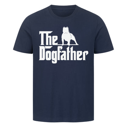 Premium T-Shirt "American Bully XL / XXL - Dogfather" French Navy – hunde-shirt.de