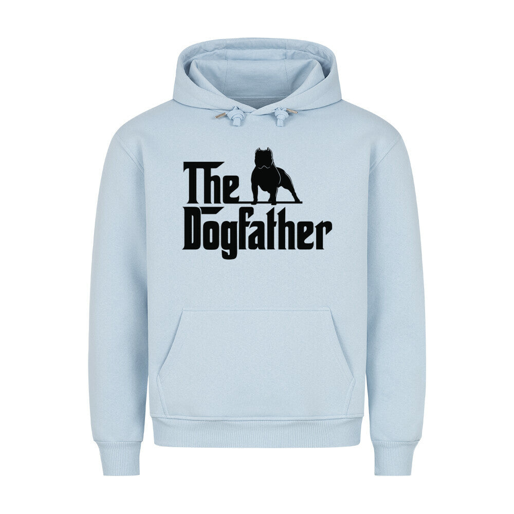 Premium Hoodie "American Bully XL / XXL - Dogfather" Babyblau – hunde-shirt.de