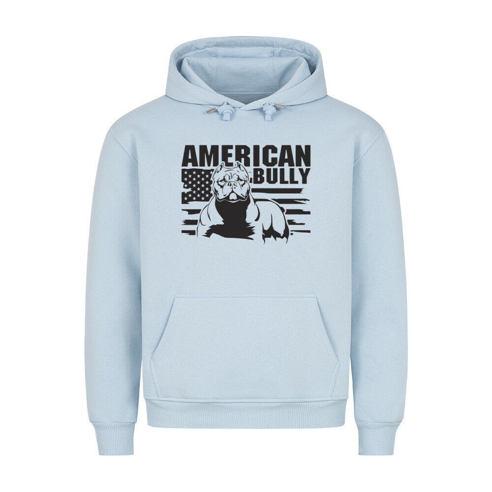 Premium Hoodie "American Bully XL / XXL - Statement" Babyblau – hunde-shirt.de