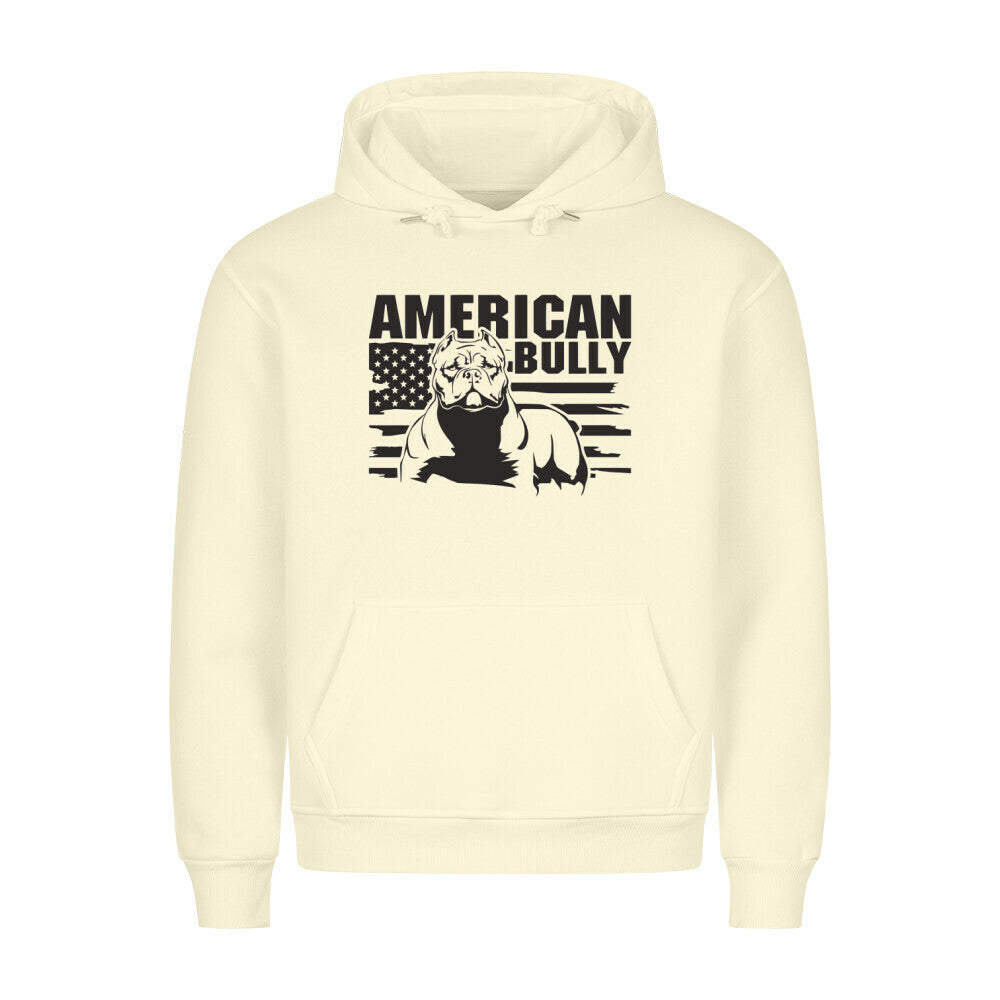 Premium Hoodie "American Bully XL / XXL - Statement" Beige – hunde-shirt.de