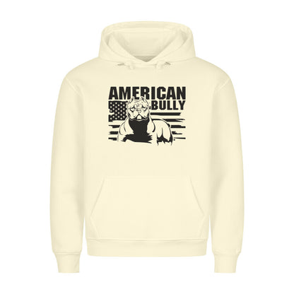 Premium Hoodie "American Bully XL / XXL - Statement" Beige – hunde-shirt.de