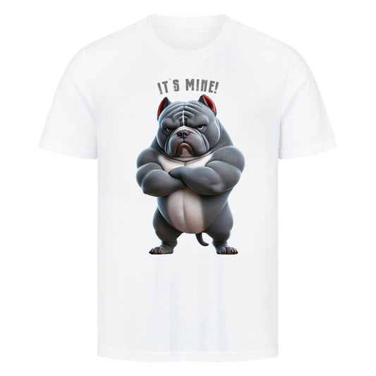 Premium T-Shirt "American Bully XL / XXL - It´s mine" Weiß – hunde-shirt.de