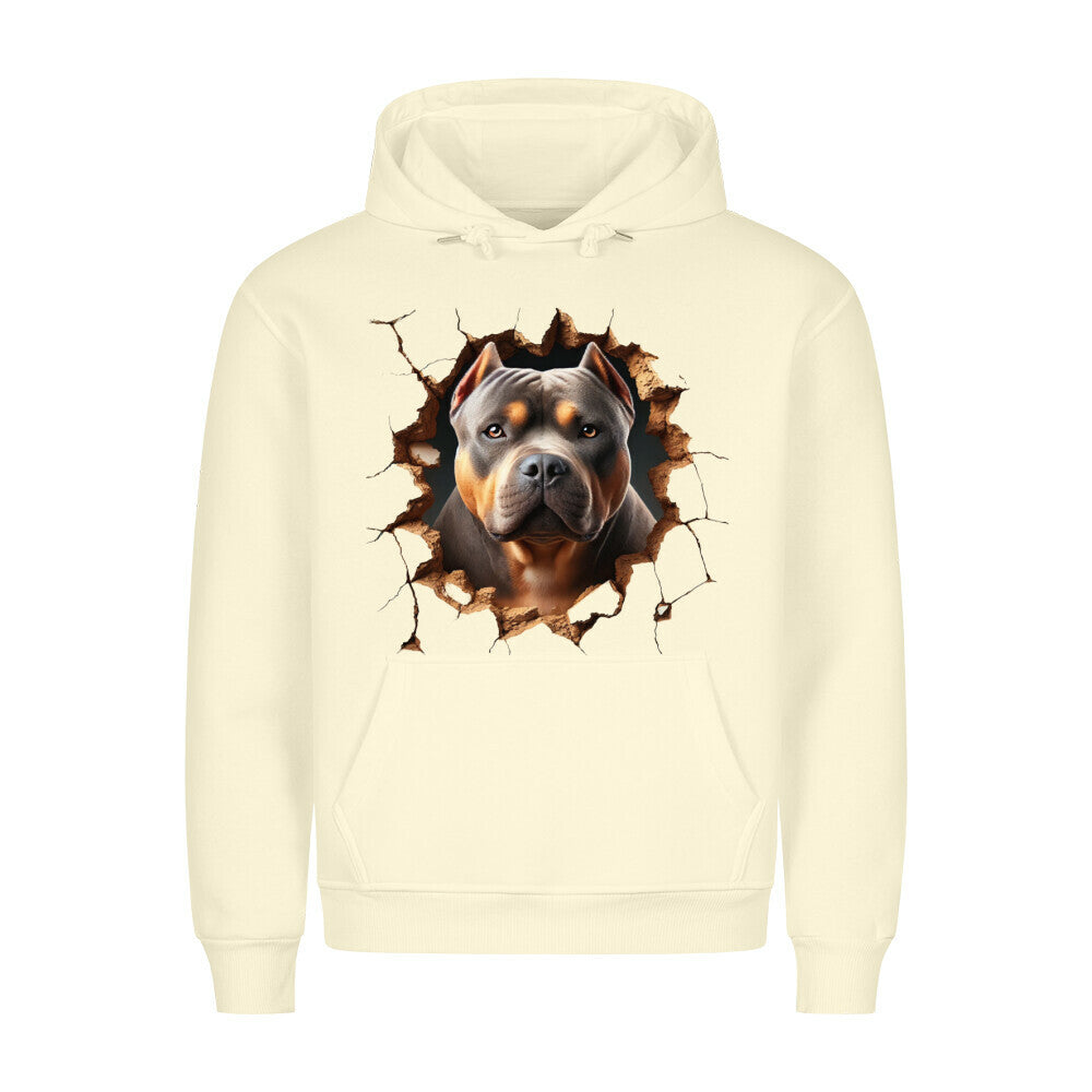 Premium Hoodie "American Bully XL / XXL - Look" Beige – hunde-shirt.de