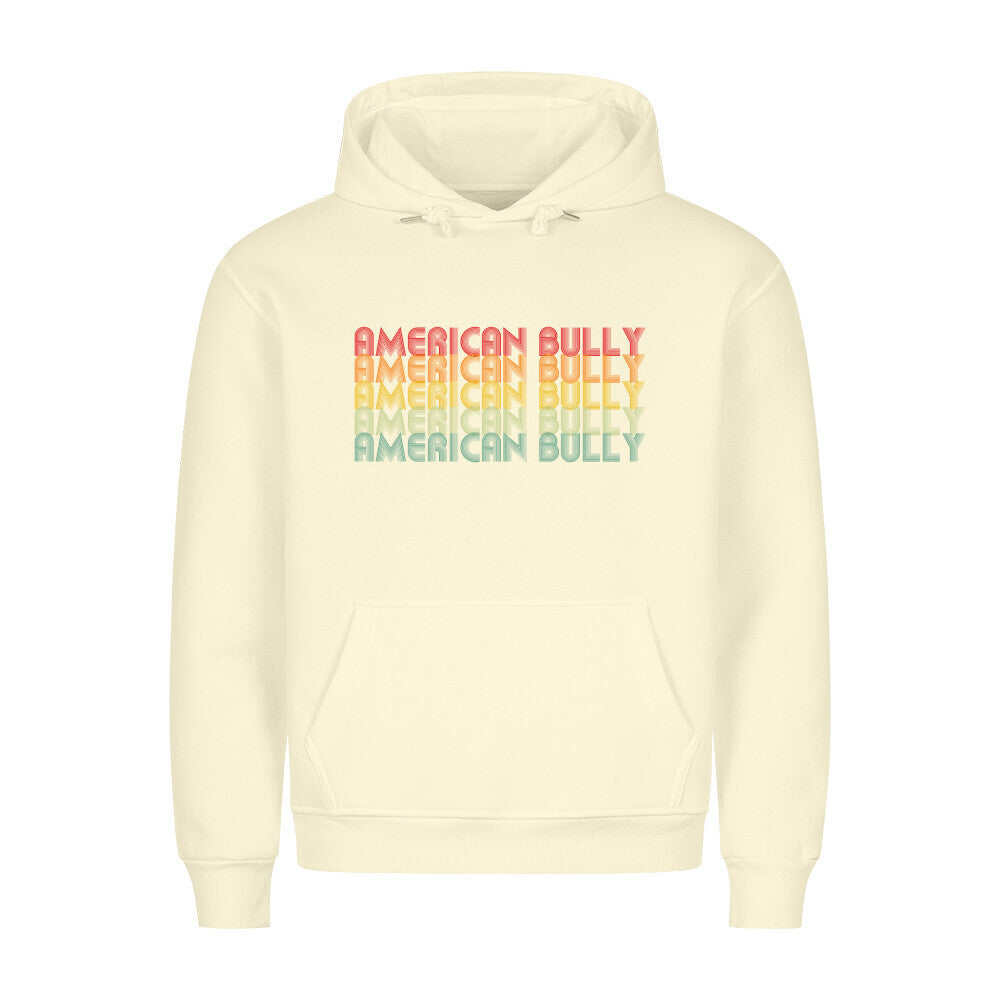 Premium Hoodie "American Bully XL / XXL - RETRO" Beige – hunde-shirt.de