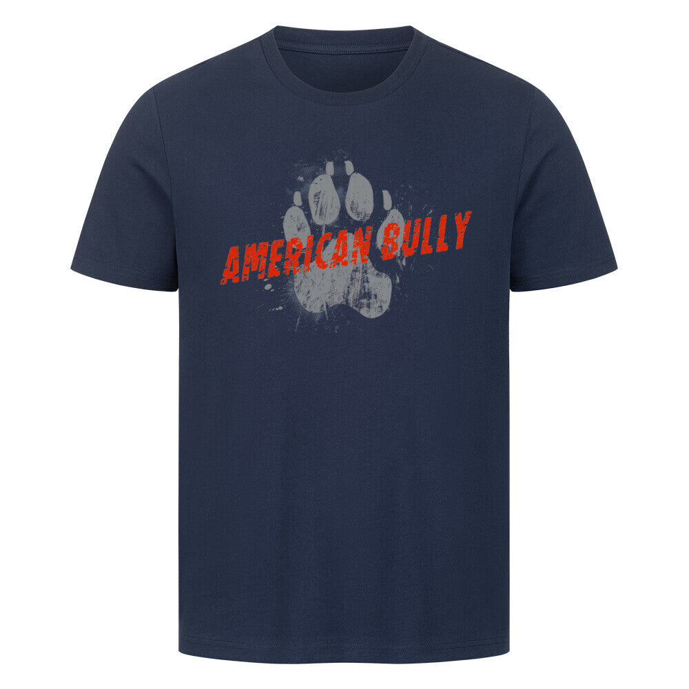 Premium T-Shirt "American Bully XL / XXL - PAW" French Navy – hunde-shirt.de