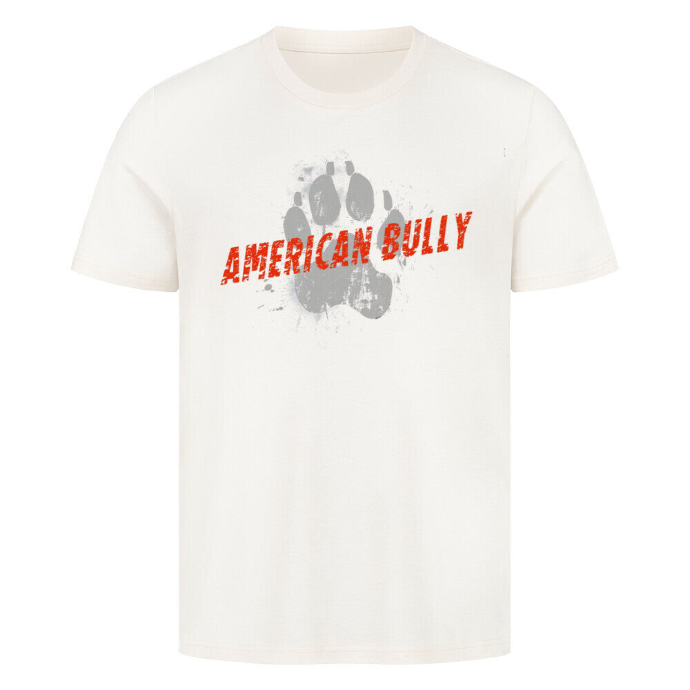 Premium T-Shirt "American Bully XL / XXL - PAW" Natural Raw – hunde-shirt.de