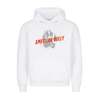 Premium Hoodie "American Bully XL / XXL - PAW" Weiß – hunde-shirt.de