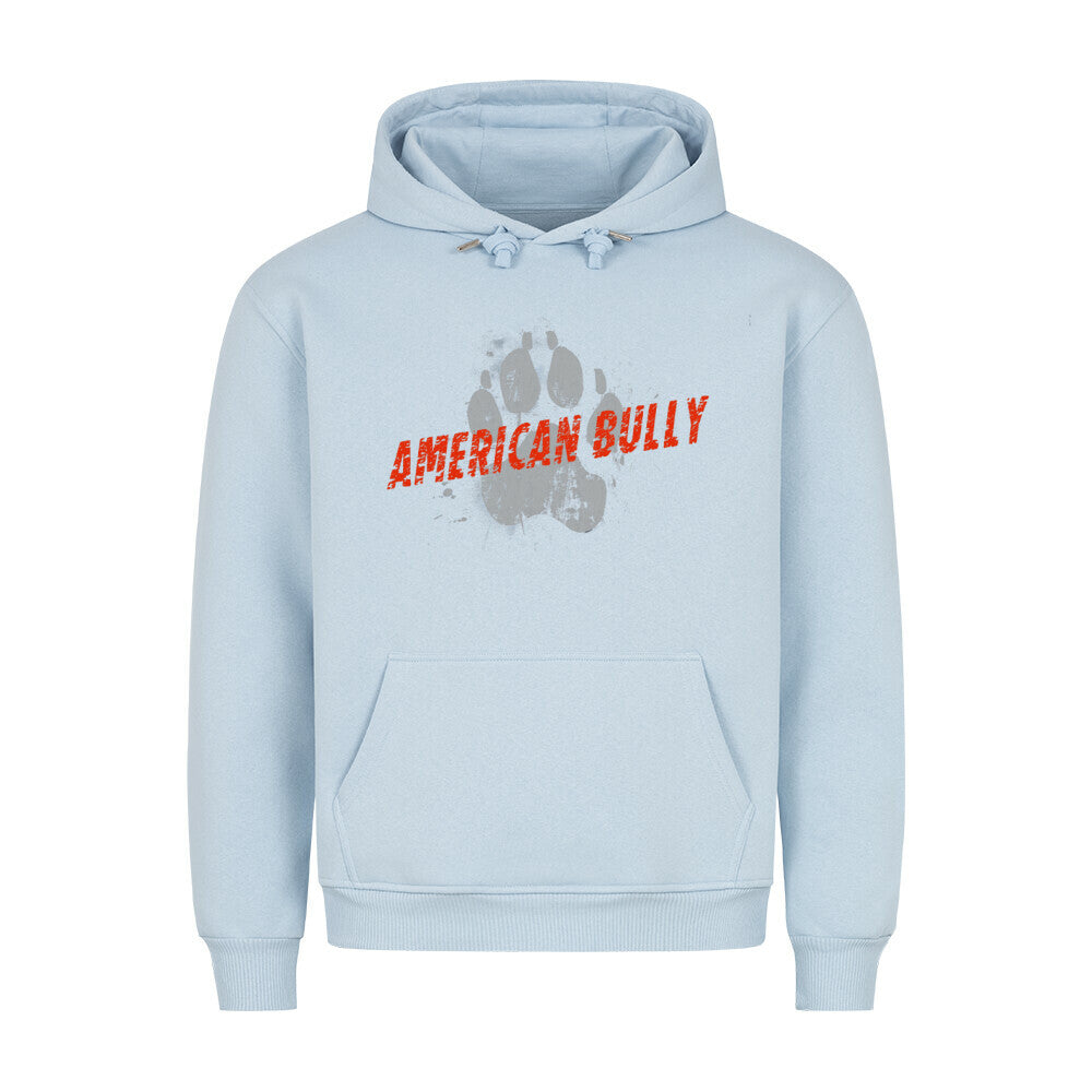 Premium Hoodie "American Bully XL / XXL - PAW" Babyblau – hunde-shirt.de