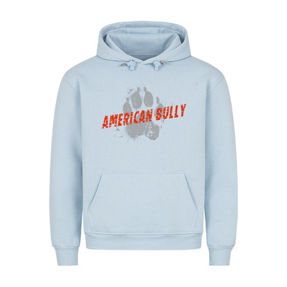 Premium Hoodie "American Bully XL / XXL - PAW" Babyblau – hunde-shirt.de