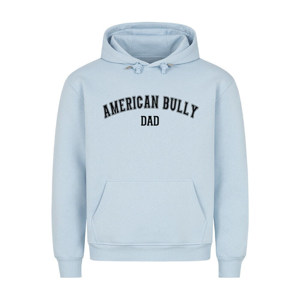 Premium Hoodie "American Bully XL / XXL - DAD" Babyblau – hunde-shirt.de