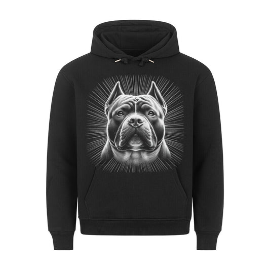 Premium Hoodie "American Bully - Shining" Schwarz – hunde-shirt.de