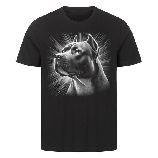 Premium T-Shirt "American Bully - Bright" Schwarz – hunde-shirt.de