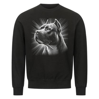 Premium Sweatshirt "American Bully - Bright" Schwarz – hunde-shirt.de