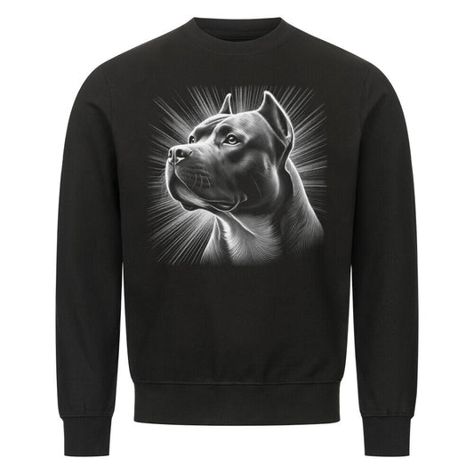 Premium Sweatshirt "American Bully - Bright" Schwarz – hunde-shirt.de