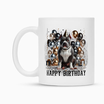 Tasse "American Bully XL - Happy Birthday" – hunde-shirt.de