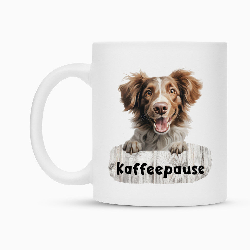 Tasse "Brittany Spaniel - Kaffeepause" – hunde-shirt.de