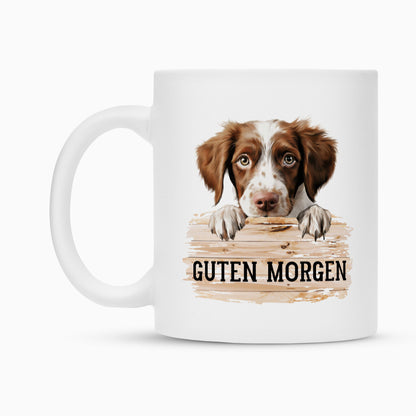 Tasse "Brittany Spaniel - Guten Morgen" – hunde-shirt.de