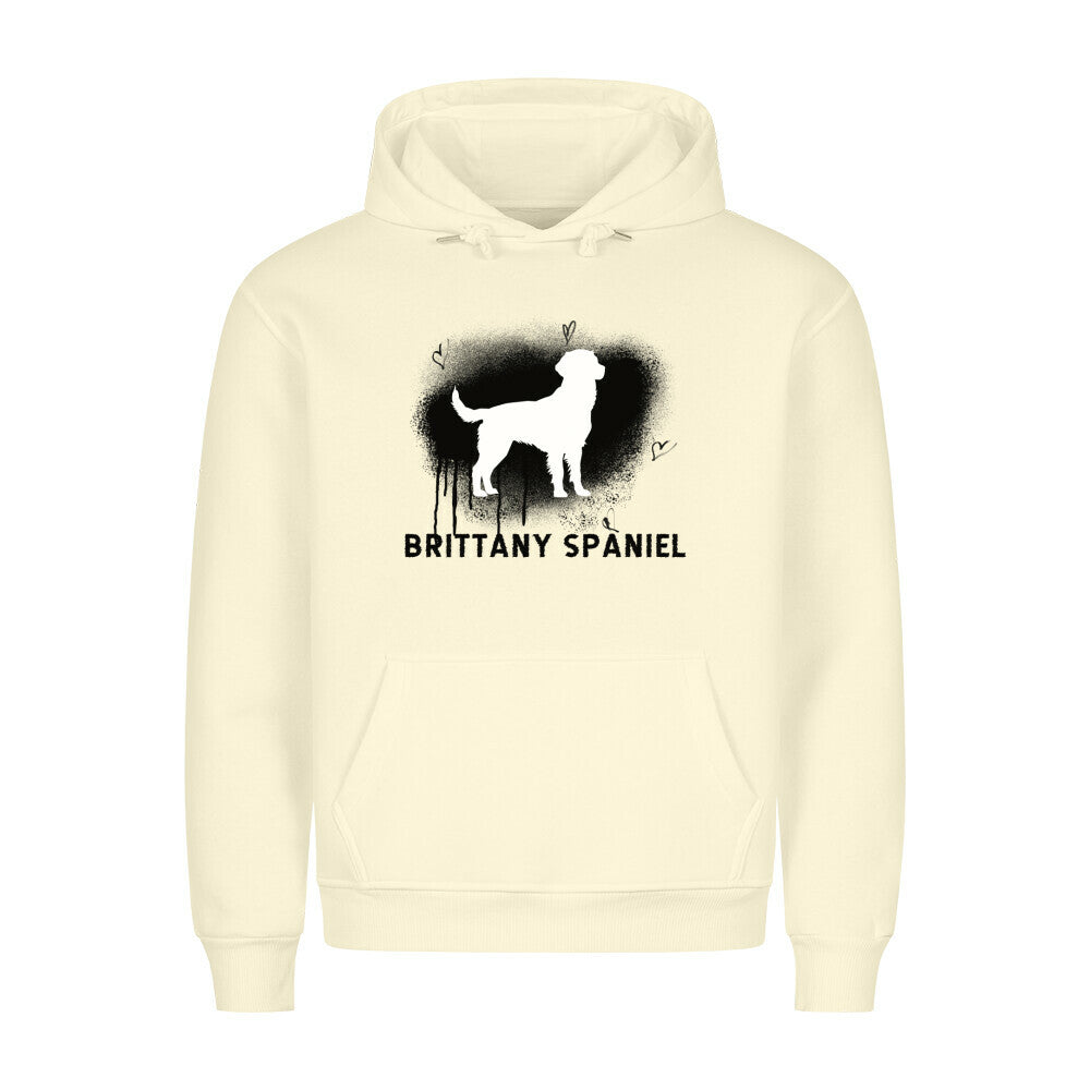 Premium Hoodie "Brittany Spaniel - Brush" Beige – hunde-shirt.de