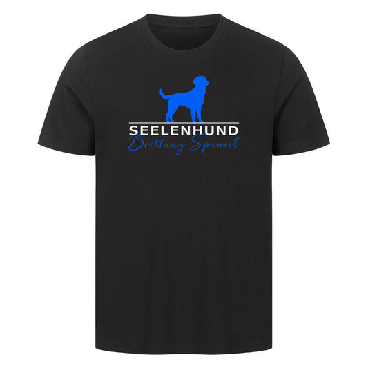 Premium T-Shirt "Brittany Spaniel - Seelenhund" Schwarz – hunde-shirt.de