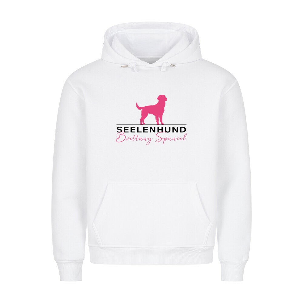 Premium Hoodie "Brittany Spaniel - Seelenhund" Weiß – hunde-shirt.de