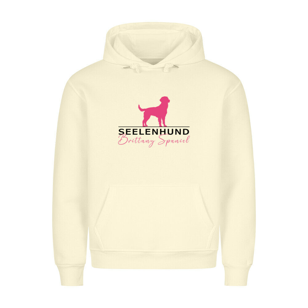 Premium Hoodie "Brittany Spaniel - Seelenhund" Beige – hunde-shirt.de