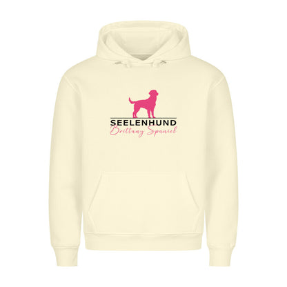 Premium Hoodie "Brittany Spaniel - Seelenhund" Beige – hunde-shirt.de