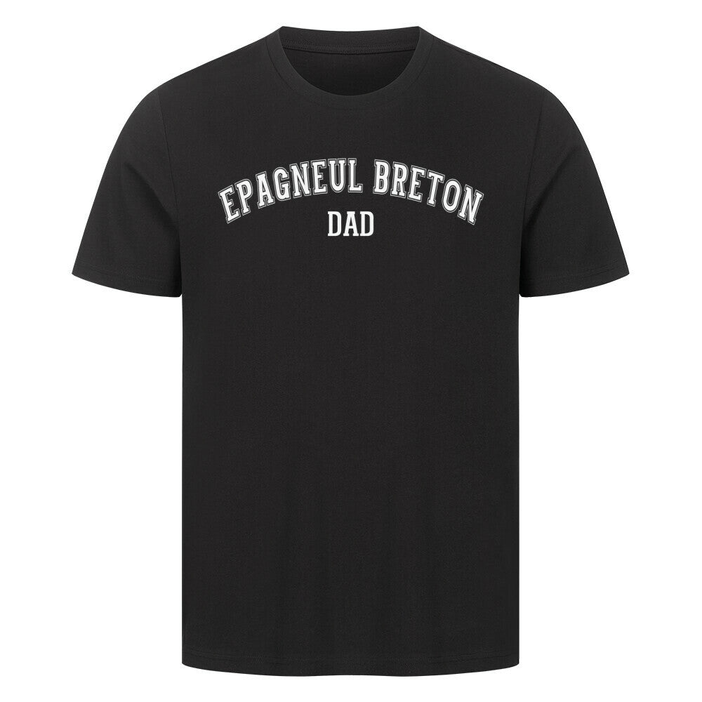 Premium T-Shirt "Epagneul Breton - DAD" Schwarz – hunde-shirt.de