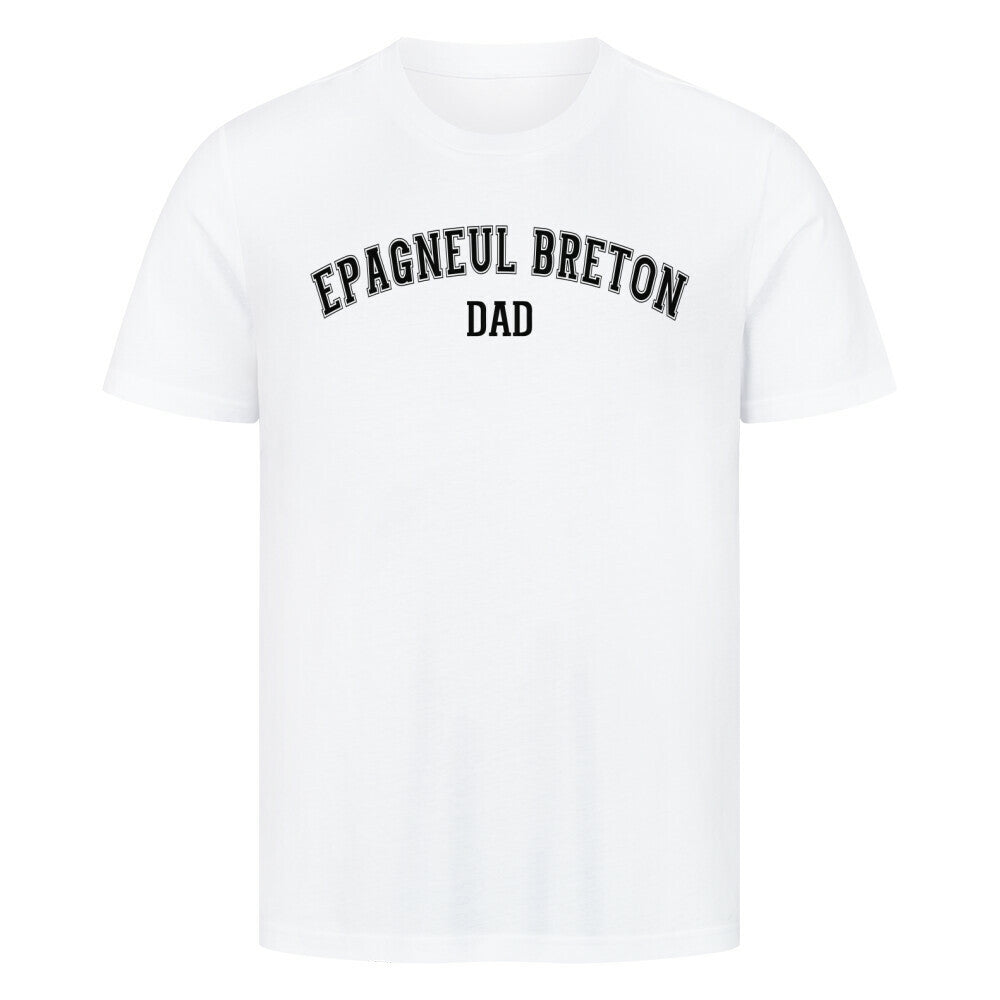 Premium T-Shirt "Epagneul Breton - DAD" Weiß – hunde-shirt.de