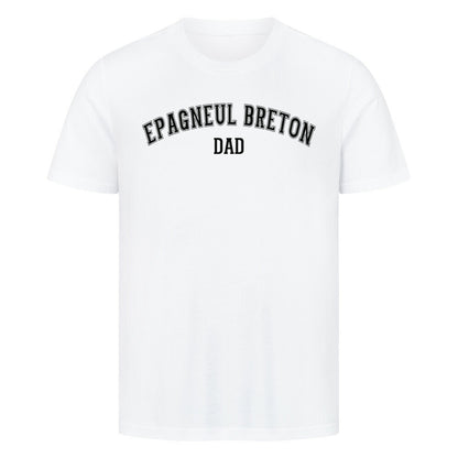 Premium T-Shirt "Epagneul Breton - DAD" Weiß – hunde-shirt.de