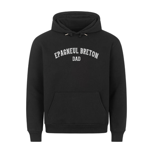 Premium Hoodie "Epagneul Breton - DAD" Schwarz – hunde-shirt.de