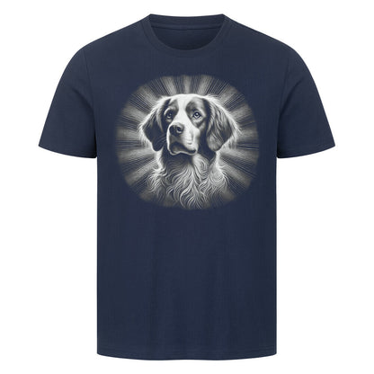 Premium T-Shirt "Brittany Spaniel - Bright" French Navy – hunde-shirt.de