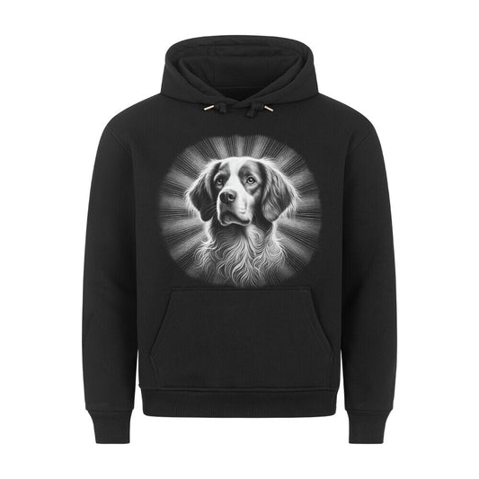 Premium Hoodie "Brittany Spaniel - Bright" Schwarz – hunde-shirt.de