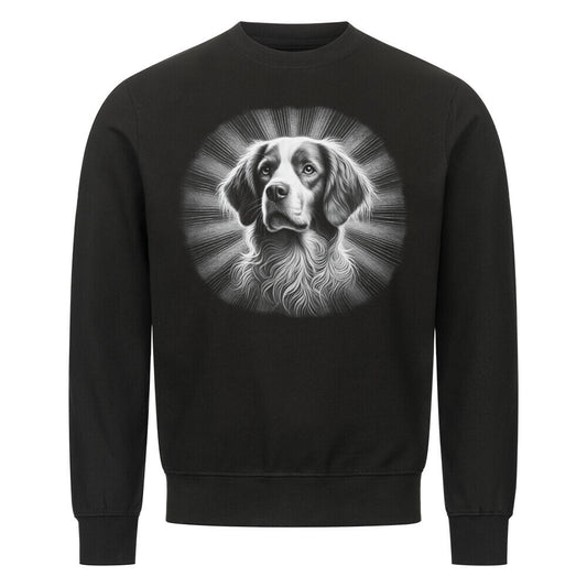 Premium Sweatshirt "Brittany Spaniel - Bright" Schwarz – hunde-shirt.de