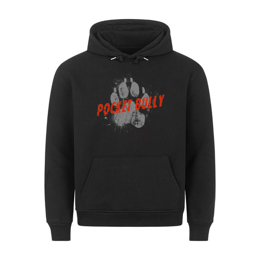 Premium Hoodie "American Bully - Pocket PAW" Schwarz – hunde-shirt.de