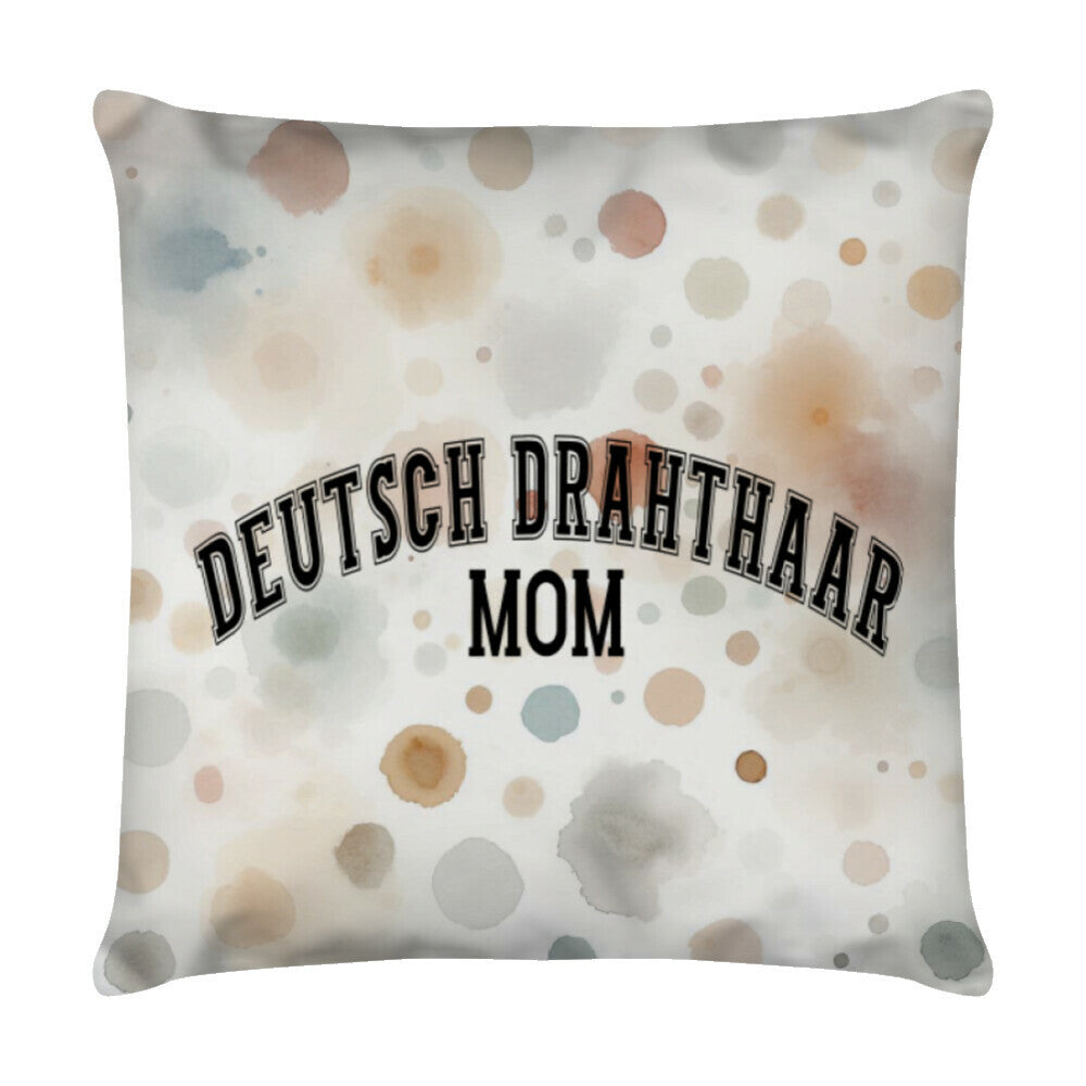 Kissen "Deutsch Drahthaar - MOM" Weiß – hunde-shirt.de