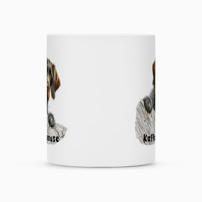 Tasse "Deutsch Drahthaar - Kaffeepause" – hunde-shirt.de