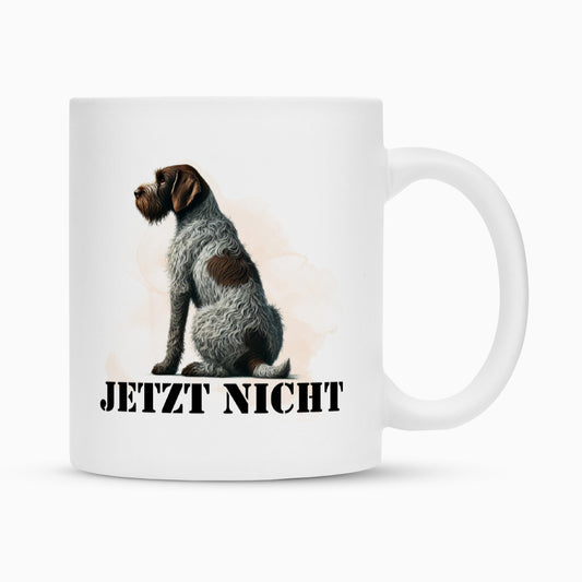 Tasse "Deutsch Drahthaar - JETZT NICHT" Weiß – hunde-shirt.de