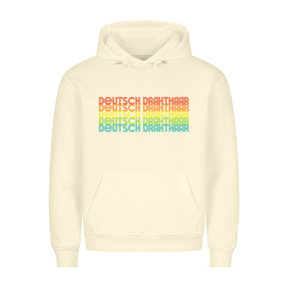 Premium Hoodie "Deutsch Drahthaar - RETRO" Beige – hunde-shirt.de