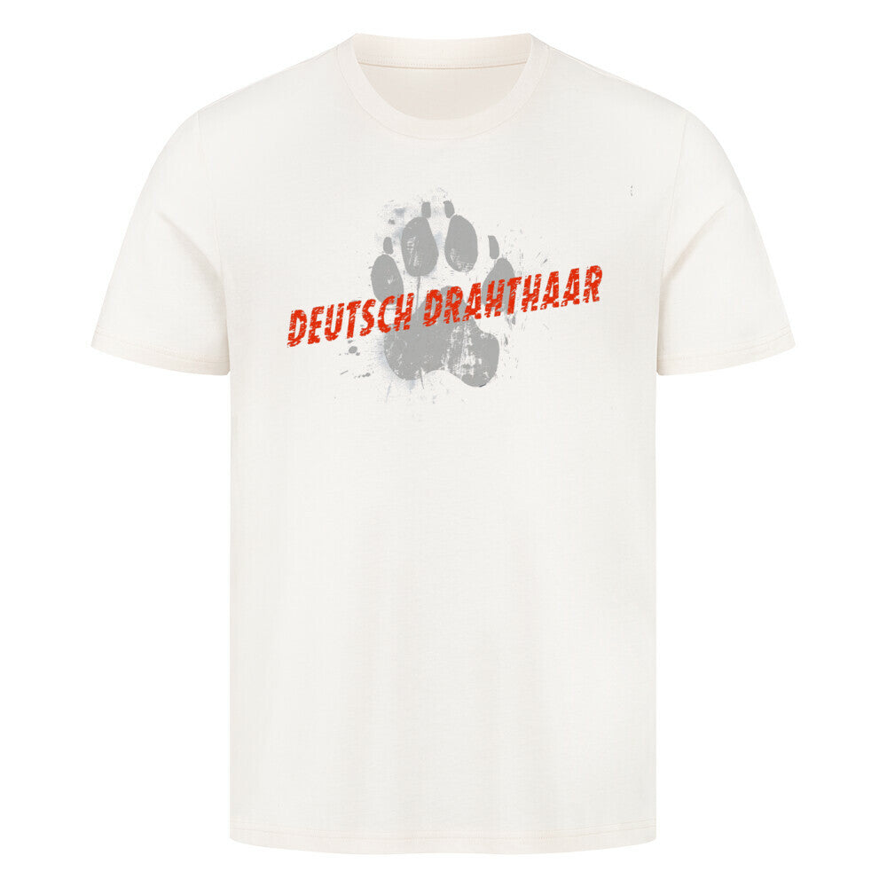 Premium T-Shirt "Deutsch Drahthaar - PAW" Natural Raw – hunde-shirt.de