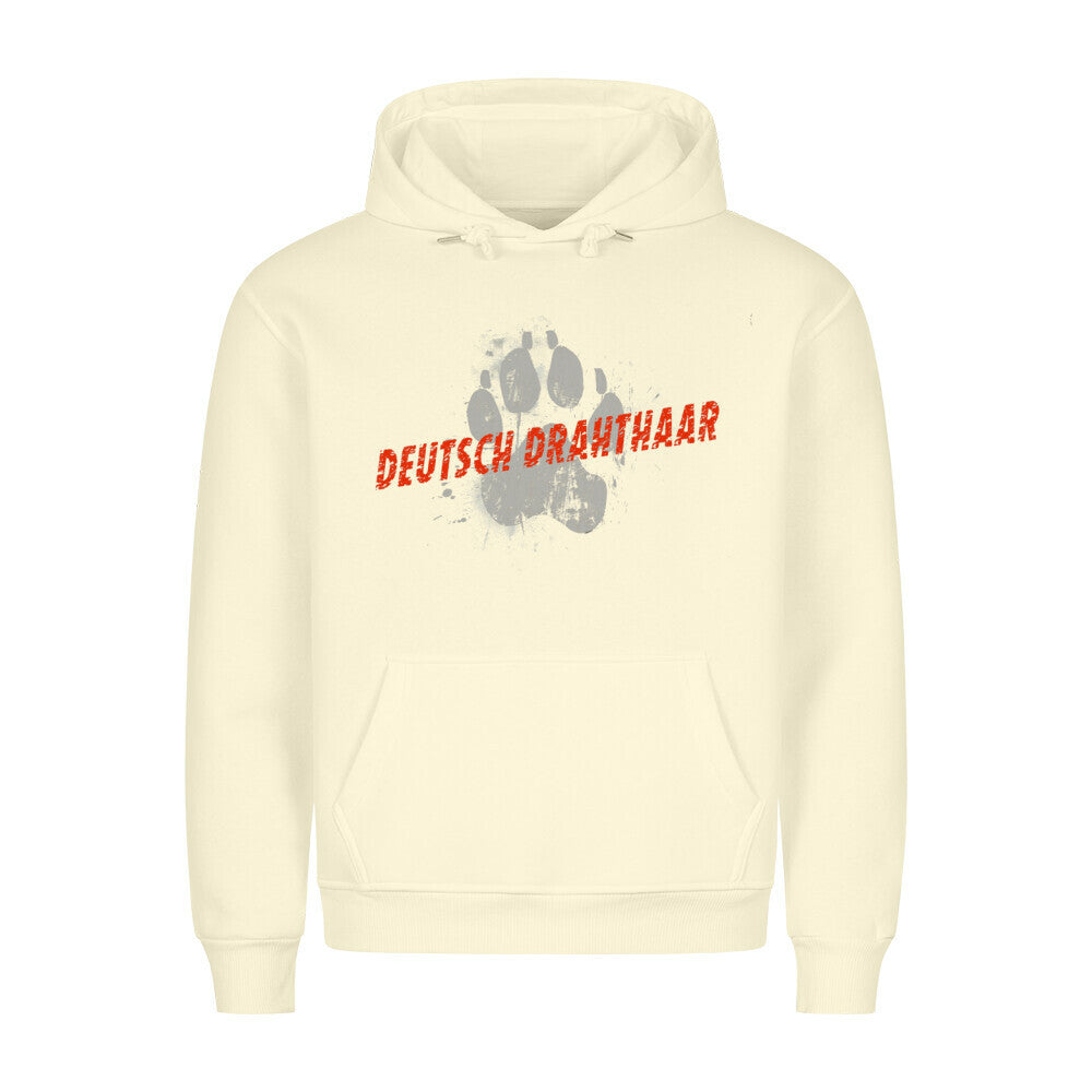 Premium Hoodie "Deutsch Drahthaar - PAW" Beige – hunde-shirt.de