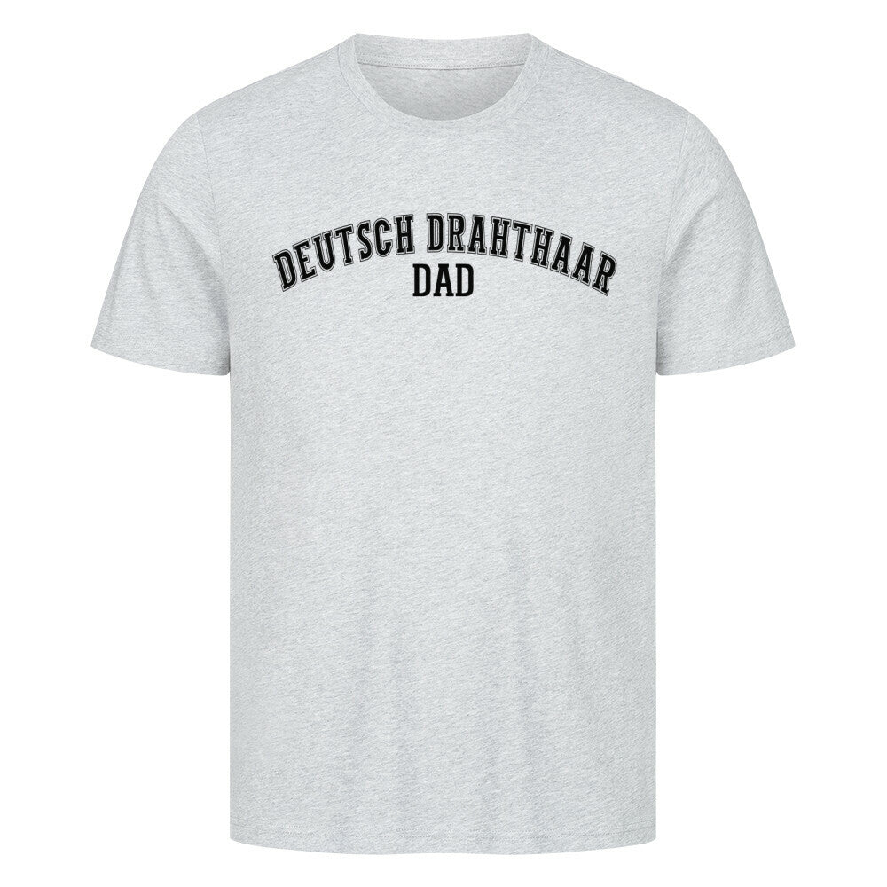 Premium T-Shirt "Deutsch Drahthaar - DAD" Heather Grey – hunde-shirt.de