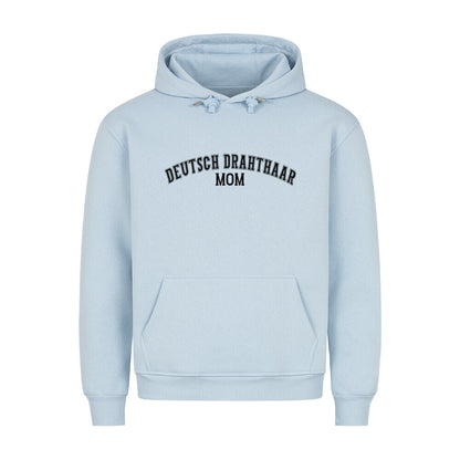 Premium Hoodie "Deutsch Drahthaar - MOM" Babyblau – hunde-shirt.de