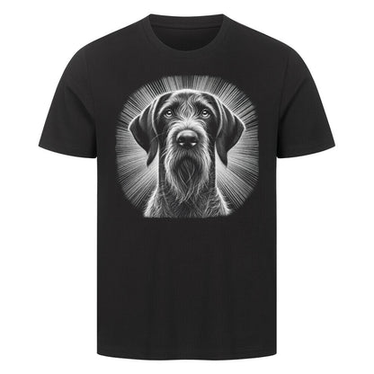 Premium T-Shirt "Deutsch Drahthaar - Bright" Schwarz – hunde-shirt.de