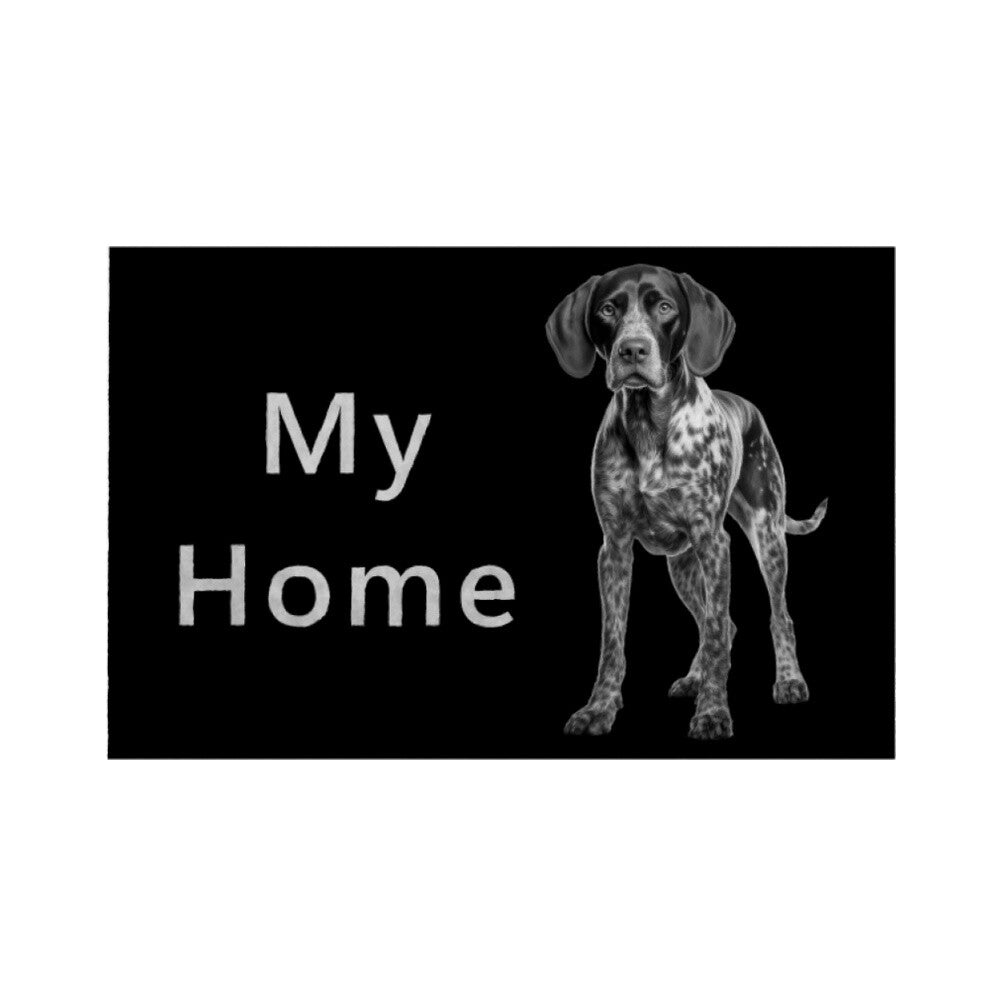 Fußmatte "Deutsch Kurzhaar - My Home" Weiß – hunde-shirt.de