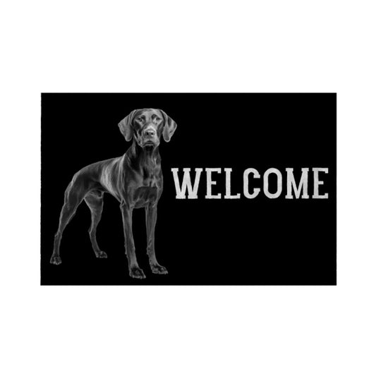 Fußmatte "Deutsch Kurzhaar - WELCOME" Weiß – hunde-shirt.de