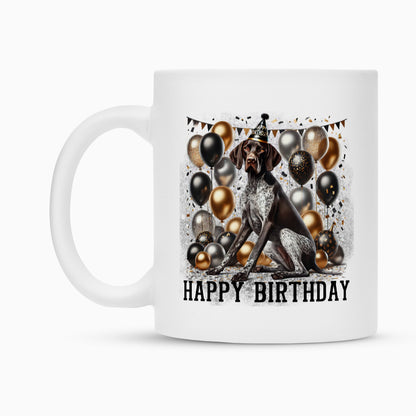 Tasse "Deutsch Kurzhaar - Happy Birthday" – hunde-shirt.de