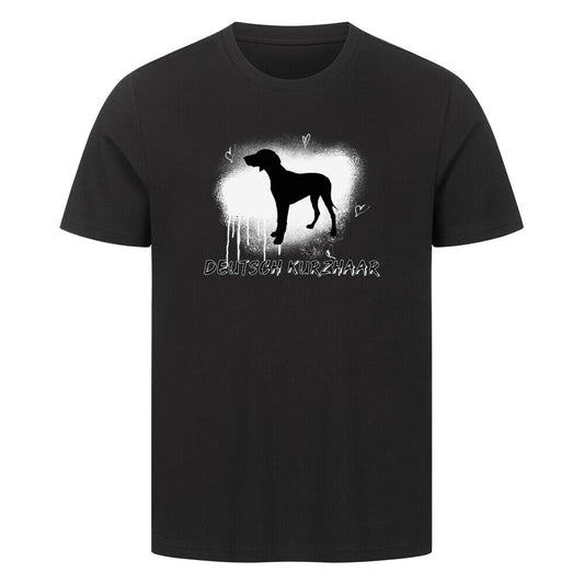 Premium T-Shirt "Deutsch Kurzhaar - Brush" Schwarz – hunde-shirt.de